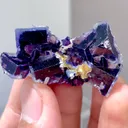 Natural Purple Phantom Fluorite comes from Yindu,Neimenggu 40*25*10MM - image 1