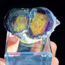 Natural Purple Phantom Fluorite comes from Yindu,Neimenggu 60*20*30 MM - image 1