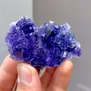 Natural Purple Phantom Fluorite comes from Yindu,Neimenggu 60*35*10MM - image 2