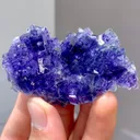 Natural Purple Phantom Fluorite comes from Yindu,Neimenggu 60*35*10MM - image 3