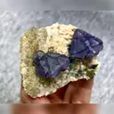 Natural Purple Phantom Fluorite comes from Yunxiao,Fujian  65*45*30MM - image 3