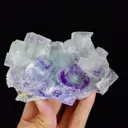 Natural Purple Phantom Fluorite comes from Zhejiang,China 105*70*35MM - image 3