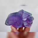 Natural Purple Phantom Fluorite comes from Zhejiang,China 80*50*40MM - image 5