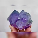 Natural Purple Phantom Fluorite comes from Zhejiang,China 80*50*40MM - image 2