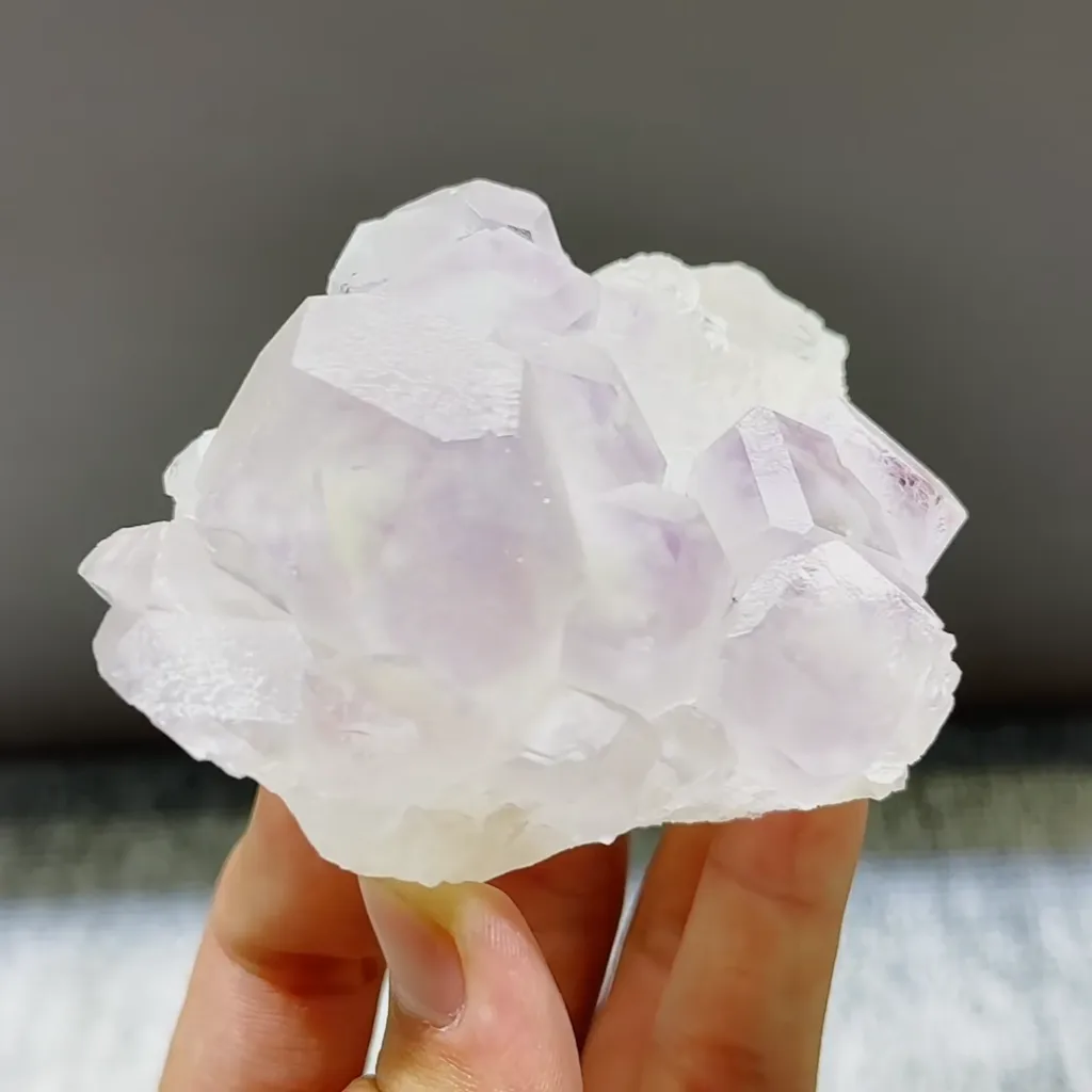 Natural Purple Phantom Fluorite comes from Zhejiang,China 90*70*40MM - image 3