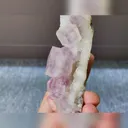 Natural Purple Phantom Fluorite comes from Zhejiang,China 95*40*35MM - image 3
