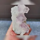 Natural Purple Phantom Fluorite comes from Zhejiang,China 95*40*35MM - image 2