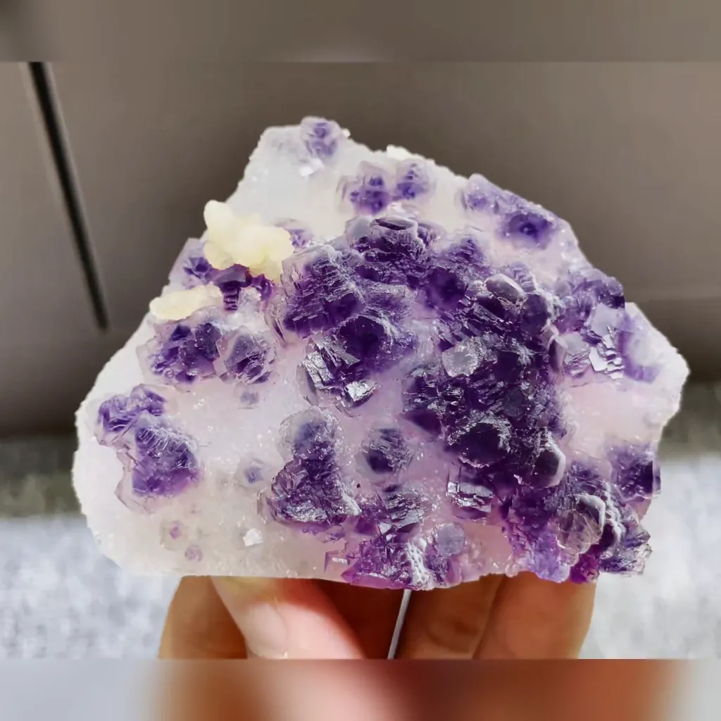 Natural Purple Phantom Fluorite from Fujian,China 80*65*30MM - image 3