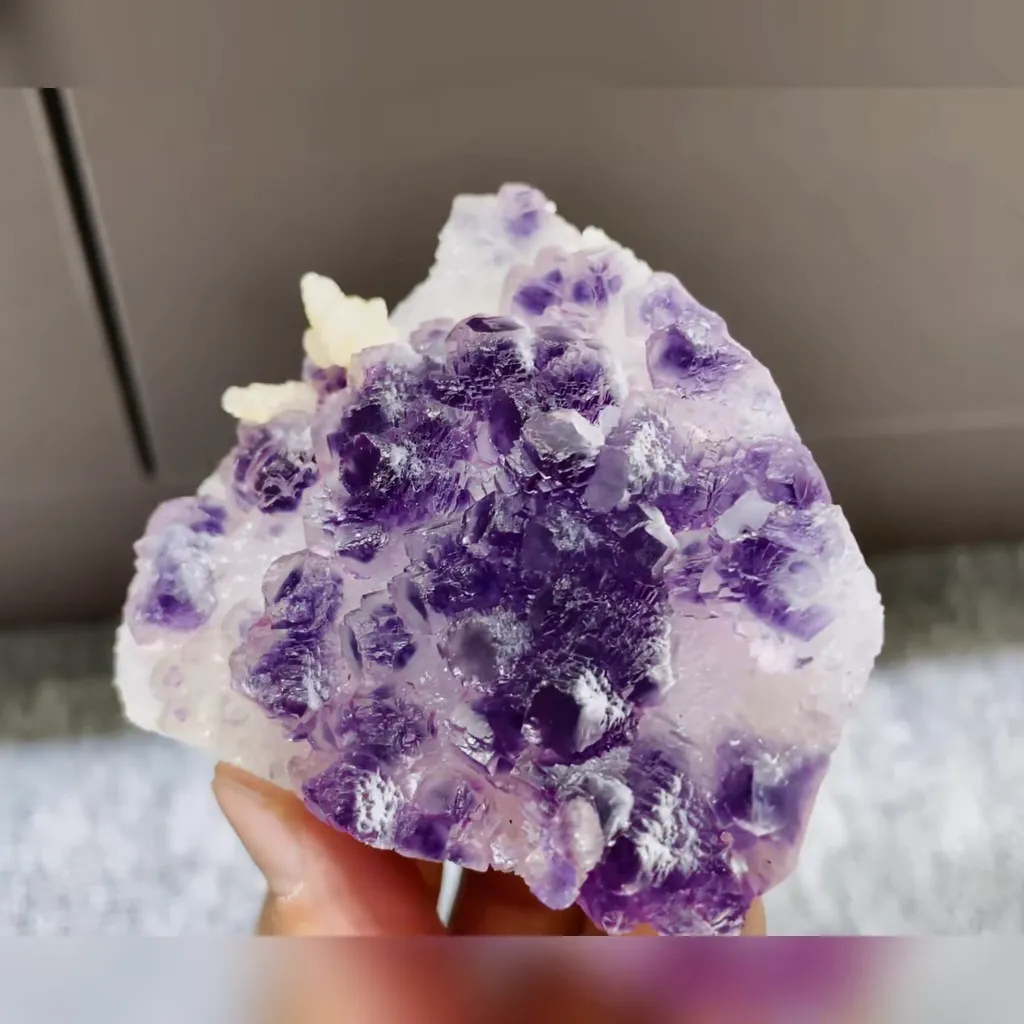 Natural Purple Phantom Fluorite from Fujian,China 80*65*30MM - image 2