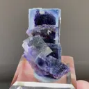Natural Purple Phantom Fluorite from Yindu,Inner Mongolia 15*20*30MM - image 1
