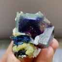 Natural Purple Phantom Fluorite from Yindu,Inner Mongolia 35*25*45MM - image 1