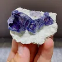 Natural Purple Phantom Fluorite from Yindu,Inner Mongolia 50*40*20MM - image 4