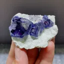 Natural Purple Phantom Fluorite from Yindu,Inner Mongolia 50*40*20MM - image 1