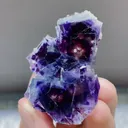 Natural Purple Phantom Fluorite from Yindu,Inner Mongolia 50*40*25MM - image 1