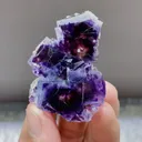Natural Purple Phantom Fluorite from Yindu,Inner Mongolia 50*40*25MM - image 2