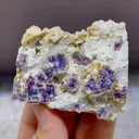 Natural Purple Phantom Fluorite from Yindu,Inner Mongolia 60*55*20MM - image 1