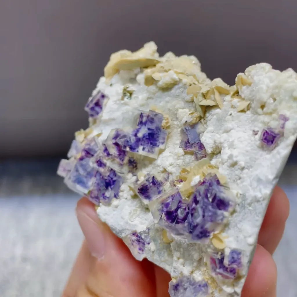 Natural Purple Phantom Fluorite from Yindu,Inner Mongolia 60*55*20MM - image 4