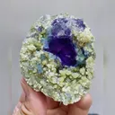 Natural Purple Phantom Fluorite & Mica, Mineral Specimen: Yindu,Inner Mongolia (50*75*25mm) - image 6