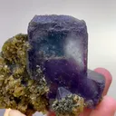 Natural Purple Phantom Fluorite & Mica, Mineral Specimen: Yindu,Inner Mongolia (75*60*20mm) - image 3