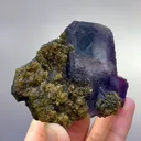 Natural Purple Phantom Fluorite & Mica, Mineral Specimen: Yindu,Inner Mongolia (75*60*20mm) - image 2