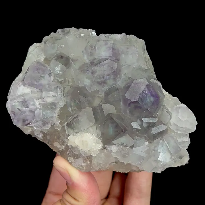 Natural Purple Phantom Fluorite, Mineral Specimen: Fujian,China (100*80*45MM) image