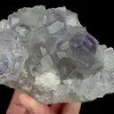 Natural Purple Phantom Fluorite, Mineral Specimen: Fujian,China (100*80*45MM) - image 3