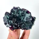 Natural Purple Phantom Fluorite, Mineral Specimen: Inner Mongolia,China (100*70*25MM) - image 1