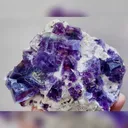 Natural Purple Phantom Fluorite, Mineral Specimen: Inner Mongolia,China (100*80*30MM) - image 4