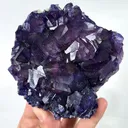 Natural Purple Phantom Fluorite, Mineral Specimen: Inner Mongolia,China (105*105*30MM) - image 2