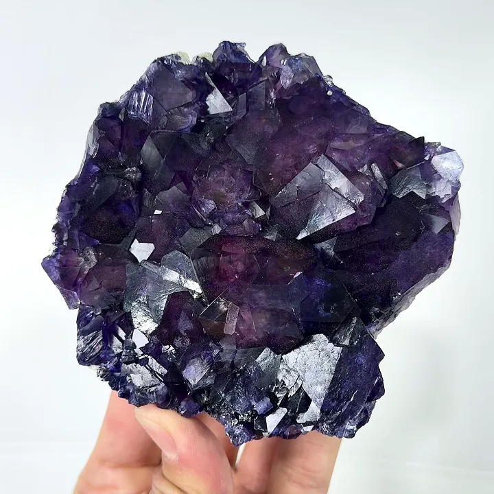 Natural Purple Phantom Fluorite, Mineral Specimen: Inner Mongolia,China (105*105*30MM) - image 5