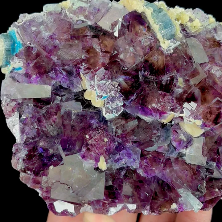 Natural Purple Phantom Fluorite, Mineral Specimen: Inner Mongolia,China (110*85*20MM) - image 2