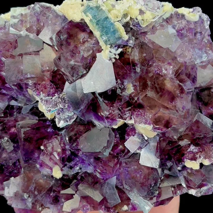 Natural Purple Phantom Fluorite, Mineral Specimen: Inner Mongolia,China (110*85*20MM) - image 3