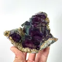 Natural Purple Phantom Fluorite, Mineral Specimen: Inner Mongolia,China (115*110*40MM) - image 2