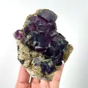 Natural Purple Phantom Fluorite, Mineral Specimen: Inner Mongolia,China (115*110*40MM) - image 3