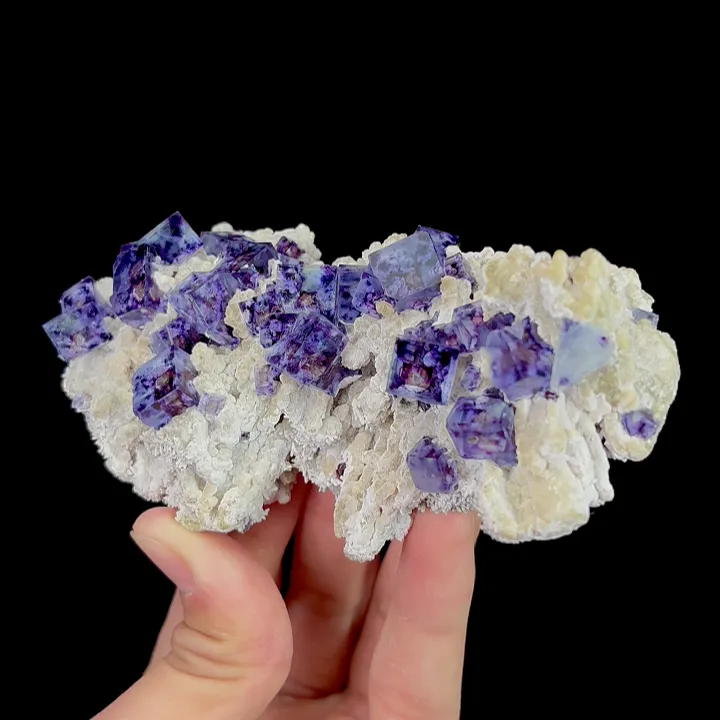 Natural Purple Phantom Fluorite, Mineral Specimen: Inner Mongolia,China (115*60*30MM) - image 2