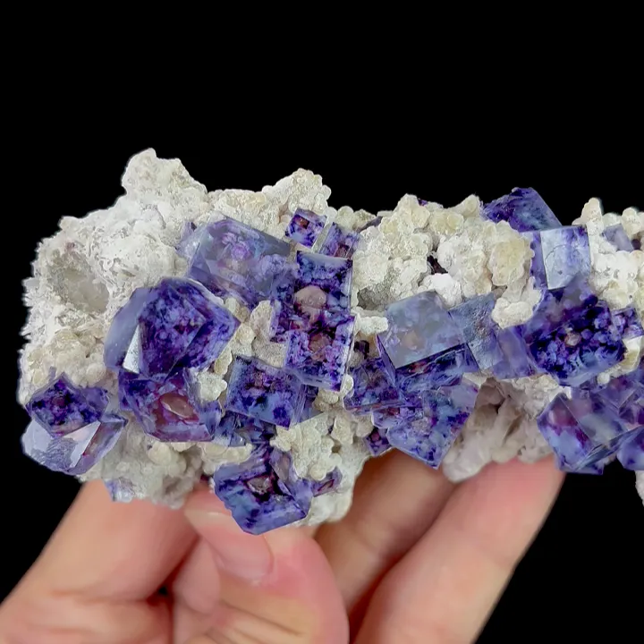 Natural Purple Phantom Fluorite, Mineral Specimen: Inner Mongolia,China (115*60*30MM) - image 4