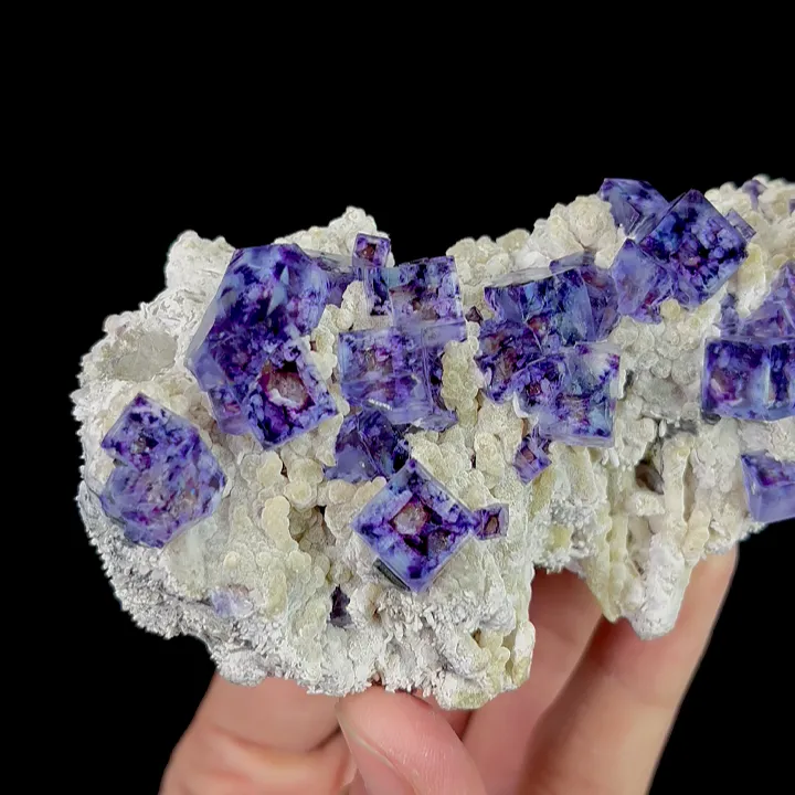 Natural Purple Phantom Fluorite, Mineral Specimen: Inner Mongolia,China (115*60*30MM) - image 3
