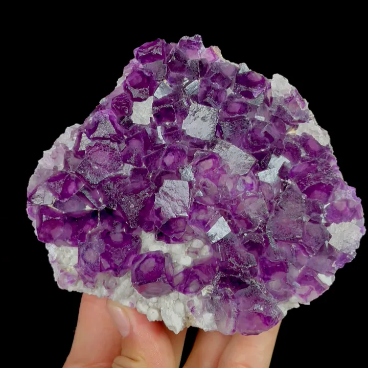 Natural Purple Phantom Fluorite, Mineral Specimen: Inner Mongolia,China (115*95*35MM) - image 4