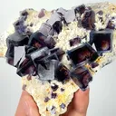 Natural Purple Phantom Fluorite, Mineral Specimen: Inner Mongolia,China (125*105*40MM) - image 3