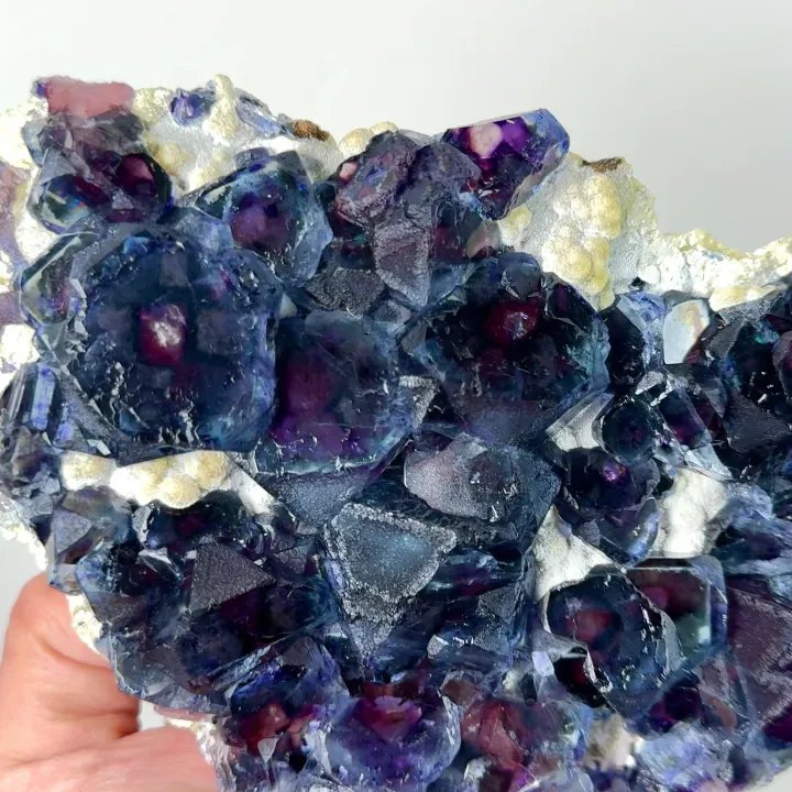 Natural Purple Phantom Fluorite, Mineral Specimen: Inner Mongolia,China (190*110*30MM) - image 2