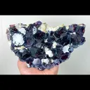 Natural Purple Phantom Fluorite, Mineral Specimen: Inner Mongolia,China (190*110*30MM) - image 1