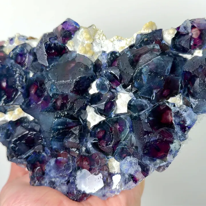 Natural Purple Phantom Fluorite, Mineral Specimen: Inner Mongolia,China (190*110*30MM) - image 3