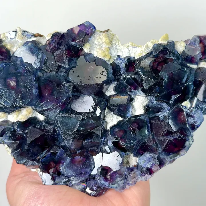 Natural Purple Phantom Fluorite, Mineral Specimen: Inner Mongolia,China (190*110*30MM) - image 4
