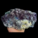 Natural Purple Phantom Fluorite, Mineral Specimen: Inner Mongolia,China (220*130*60MM) - image 1