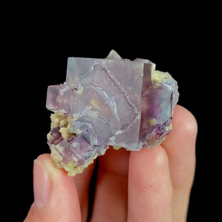 Natural Purple Phantom Fluorite, Mineral Specimen: Inner Mongolia,China (35*25*35MM) - image 3
