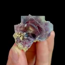 Natural Purple Phantom Fluorite, Mineral Specimen: Inner Mongolia,China (35*25*35MM) - image 4