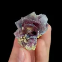 Natural Purple Phantom Fluorite, Mineral Specimen: Inner Mongolia,China (35*25*35MM) - image 2