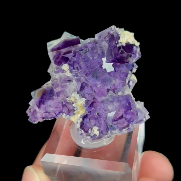 Natural Purple Phantom Fluorite, Mineral Specimen: Inner Mongolia,China (40*20*20MM) - image 4