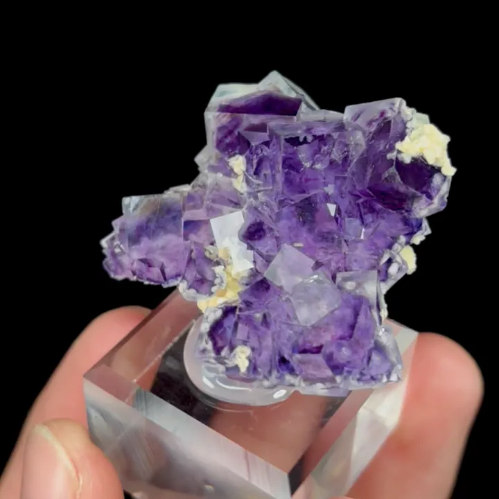 Natural Purple Phantom Fluorite, Mineral Specimen: Inner Mongolia,China (40*20*20MM) - image 3