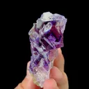 Natural Purple Phantom Fluorite, Mineral Specimen: Inner Mongolia,China (40*65*25MM) - image 2
